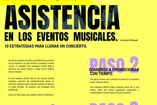 CÓMO LOGRAR UNA MAYOR ASISTENCIA EN LOS EVENTOS MUSICALES